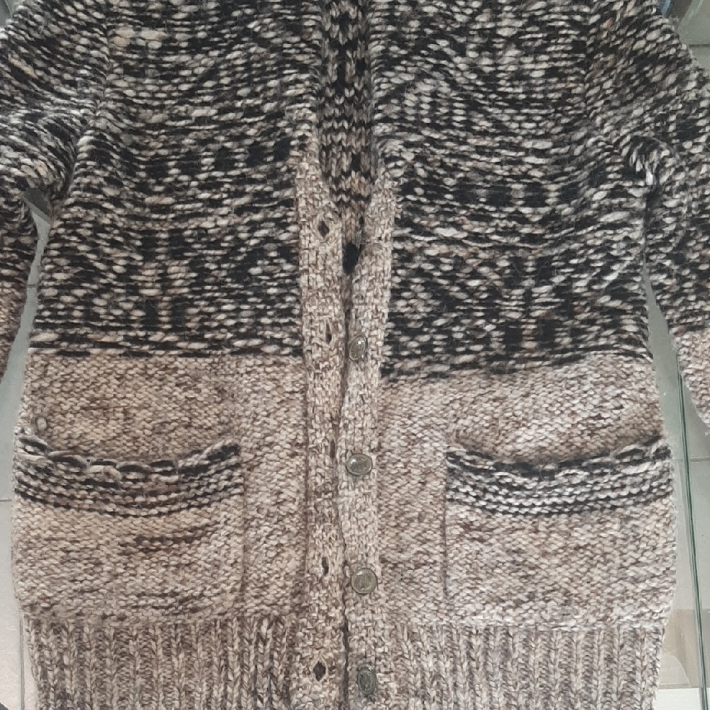 Wilfred🤎FREE Black/Chocolate/Taupe Cream Knit MADE FROM ITALIAN YARN Sz S - Picture 8 of 10